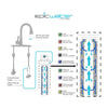 Epic Smart Shield | Under Sink Water Filter System | Removes 99.99% Contaminants: Lead Chlorine MTBE TTHM Cysts VOCs Pharmaceuticals | Certified Against NSF/ANSI Standard 42,53 & 401 | Made in USA