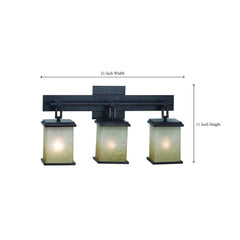 Kenroy Home 3374 Plateau 3-Light Vanity, Oil Rubbed Bronze