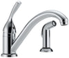 Delta 175-DST Classic Single Handle Kitchen Faucet with Spray, Chrome