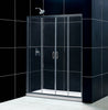 DreamLine Visions 56-60 in. W x 72 in. H Framed Sliding Shower Door in Chrome, SHDR-1160726-01