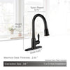 AguaStella AS51ORB Oil Rubbed Bronze Kitchen Faucet with Pull Down Sprayer Single Handle High Arc Kitchen Sink Faucet with Deck Plate