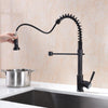 GICASA Semi-Pro Kitchen Faucet, Durable and Sturdy Pull Out Kitchen Faucet with Sprayer, Oil Rubbed Bronze Sink Faucet