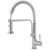 Geyser GF51-S Geyser Stainless Steel Commercial-Style Coiled Spring Kitchen Pull-Out Faucet by Geyser