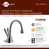 InSinkErator View Instant Hot & Cold Water Dispenser - Faucet & Tank, Satin Nickel, HC-ViewSN-SS