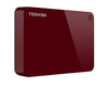 Toshiba Canvio Advance 3TB Portable External Hard Drive USB 3.0, Red (HDTC930XR3CA)