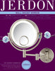 Jerdon HL8515N Lighted Wall Mount Makeup Mirror with 7x and 15x Magnification, Nickel Finish, 8.5