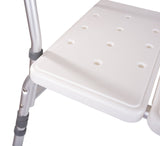 Medokare Shower Transfer Bench Seat – Over Tub Transfer Bench Shower Chair for Elderly, Handicap Transfer Bench for Adults, Adjustable Bathroom Shower Seat with Tote Bag