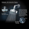 KOHLER K-45123-BN Alteo 2.5 GPM Single-Function Wall-Mount Showerhead with Katalyst Spray, Brushed Nickel