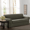 MAYTEX Pixel Slipcover 2 Piece Sofa Dusty Olive Green