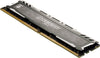 Ballistix Sport LT 64GB Kit (16GBx4) DDR4 2666 MT/s (PC4-21300) DR x8 DIMM 288-Pin - BLS4K16G4D26BFSB (Gray)