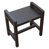 Decoteak DT107 Classic Shower Stool, Brown