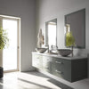 VIGO VG07050 Titanium Glass Vessel Bathroom Sink