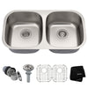 Kraus KBU22 32 inch Undermount 50/50 Double Bowl 16 gauge Stainless Steel Kitchen Sink