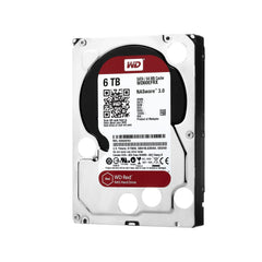 WD Red 6TB NAS Hard Drive - 5400 RPM Class, SATA 6 Gb/s, 64 MB Cache, 3.5