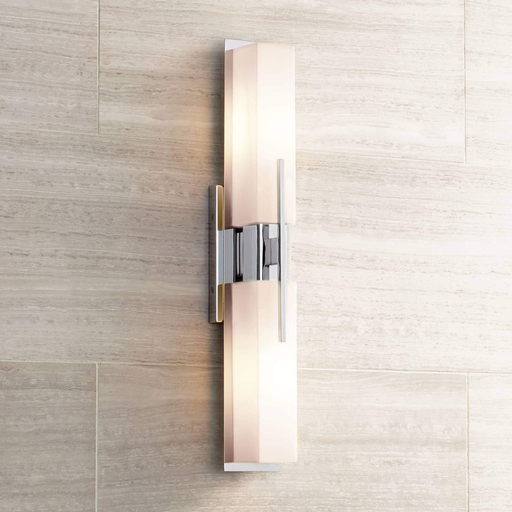 Midtown Modern Wall Light Chrome 23 1/2