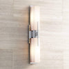 Midtown Modern Wall Light Chrome 23 1/2