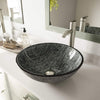 VIGO VG07050 Titanium Glass Vessel Bathroom Sink