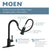 Moen 7565BG Align One-Handle High Arc Pulldown Kitchen Faucet, Brushed Gold