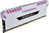 CORSAIR Vengeance RGB 32GB (4x8GB) DDR4 3200MHz C16 Desktop Memory - White