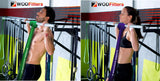 WODFitters Stretch Resistance Pull Up Assist Band with eGuide, 4 Band Set