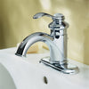 KOHLER Fairfax K-12181-CP Single Handle 4 in. Centerset Bathroom Faucet with Metal Drain Assembly in Polished Chrome